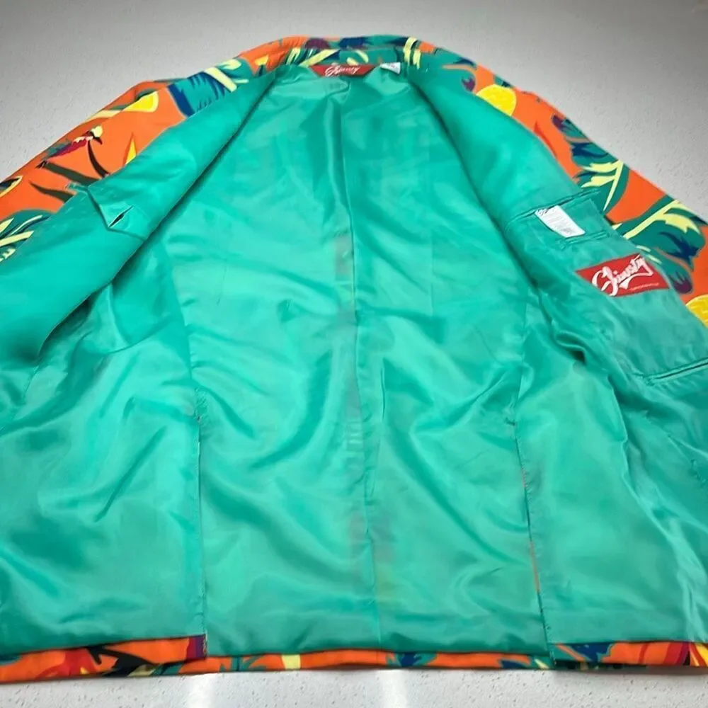 Shinesty - The Cruise Ship Casanova - Vibrant Tropical Hawaiian Summer Suit Size